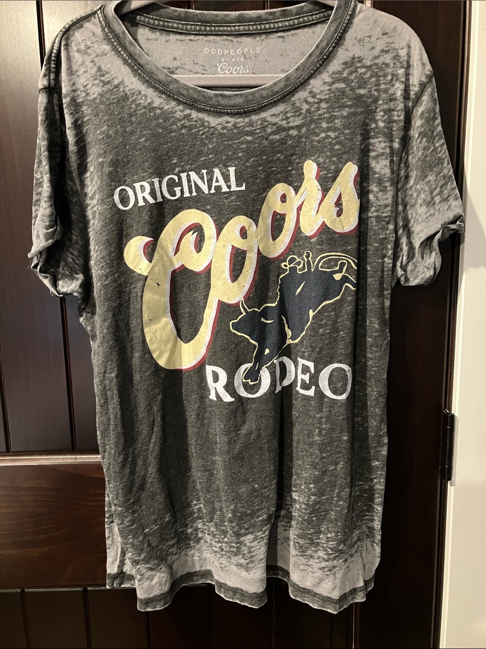 Odd People by RKB Coors Vintage Distressed Graphic Tee - Original Coors Rodeo